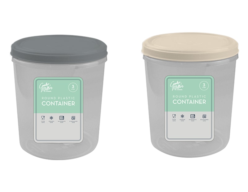 Wholesale Round Plastic Container 3L Wholesale Round Plastic Container 3L