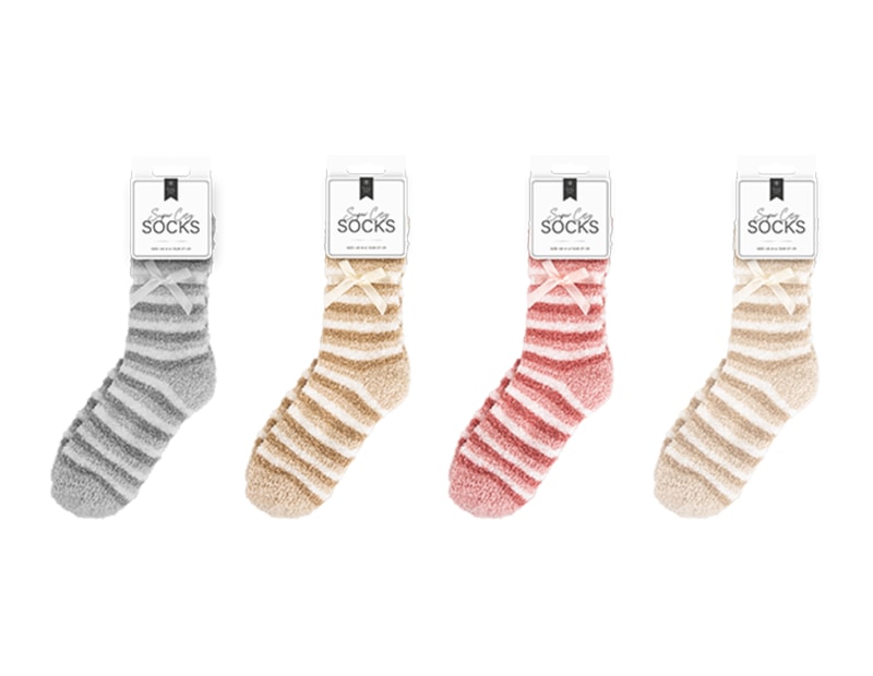Wholesale Ladies Cozy Stripe Socks Wholesale Ladies Cozy Stripe Socks