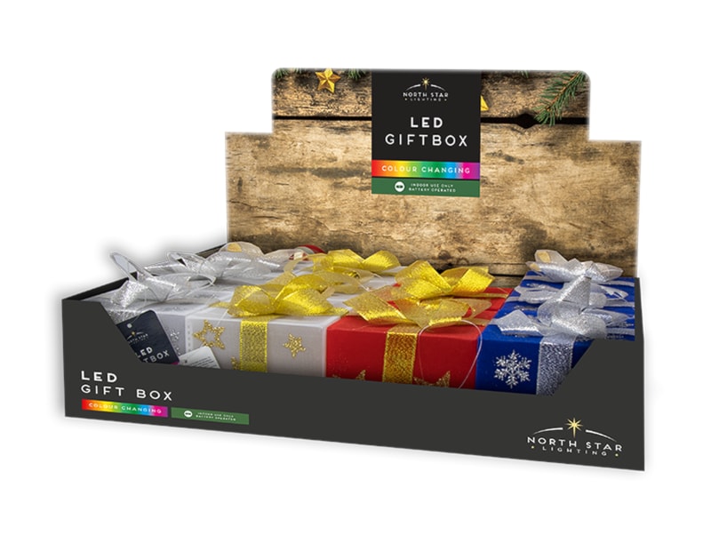 Wholesale LED Colour Changing Gift Boxes | Bulk Buy Christmas Ornaments Wholesale LED Colour Changing Gift Boxes | Bulk Buy Christmas Ornaments