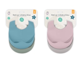 Wholesale Light Weight Silicone Bibs 2Pk Wholesale Light Weight Silicone Bibs 2Pk