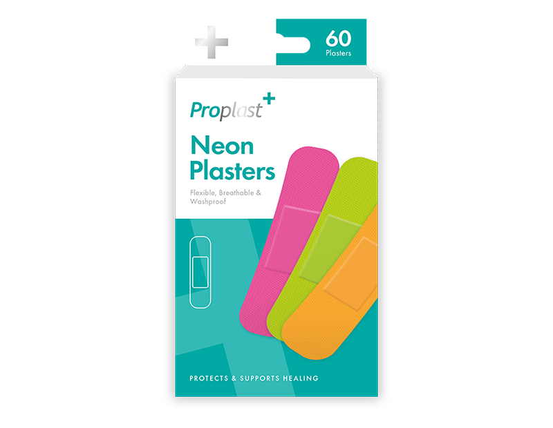 Wholesale Neon Plasters 60 Pk