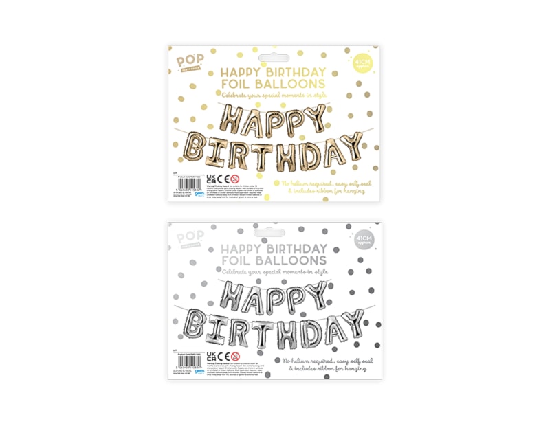 Wholesale Metallic Happy Birthday Foil Balloons Wholesale Metallic Happy Birthday Foil Balloons