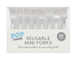 Wholesale Mini Plastic Forks 40pk Wholesale Mini Plastic Forks 40pk