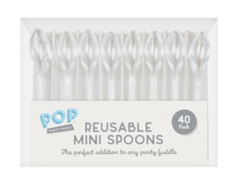 Wholesale Mini Plastic Spoons 40pk Wholesale Mini Plastic Spoons 40pk