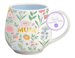 Wholesale Mum Floral Ceramic Mug 440ml
