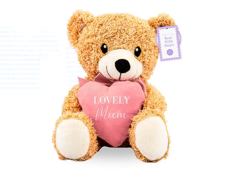 Wholesale Mother's Day Bear with Heart 20cm Wholesale Mother's Day Bear with Heart 20cm