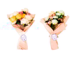 Wholesale Mother's Day Artificial Rose Bouquet 50cm