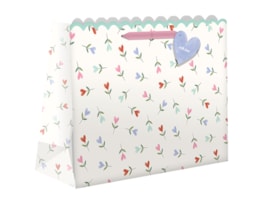 Wholesale Mother's Day Large Shopper Scalloped Edge Gift Bag Wholesale Mother's Day Large Shopper Scalloped Edge Gift Bag