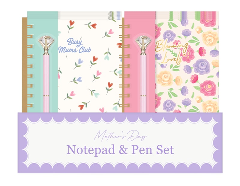 Wholesale Mothers Day Notepad And Pen Set CDU Wholesale Mothers Day Notepad And Pen Set CDU