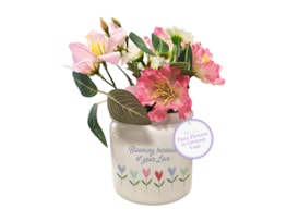 Wholesale Mothers Day Faux Flowers In Ceramic Vase Wholesale Mothers Day Faux Flowers In Ceramic Vase