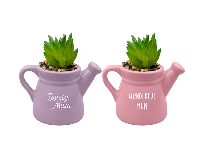 Wholesale Mother's Day ceramic watering can ornament 11. 5 Wholesale Mother's Day ceramic watering can ornament 11. 5