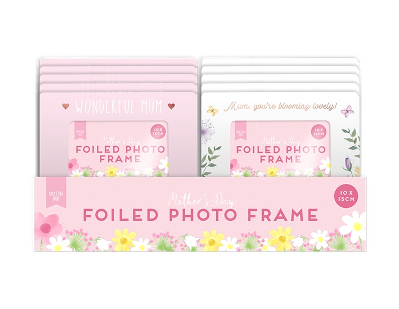 Wholesale Mother's Day Foiled Photo Frame CDU Wholesale Mother's Day Foiled Photo Frame CDU