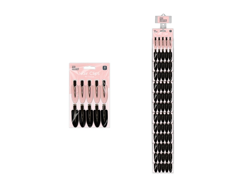 Wholesale No Crease Hair Clips 10pk With Clip Strip Wholesale No Crease Hair Clips 10pk With Clip Strip