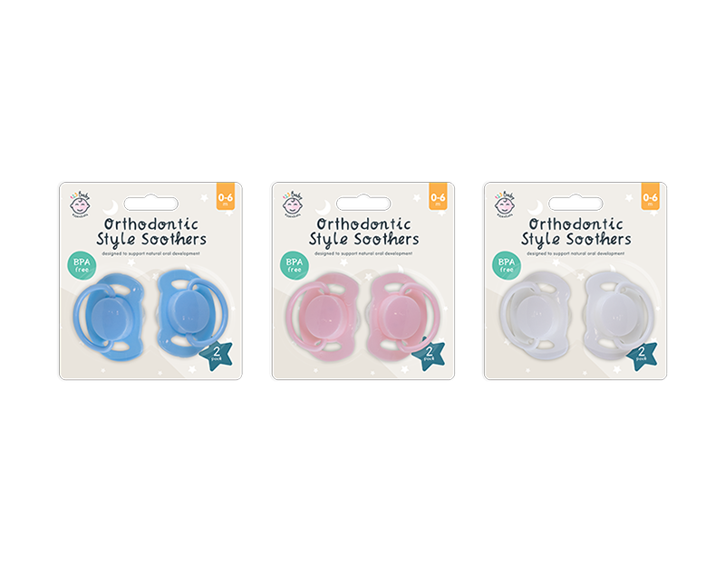 Orthodontic Style Soothers 2pk