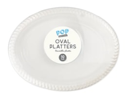 Wholesale White Plastic Oval Platters