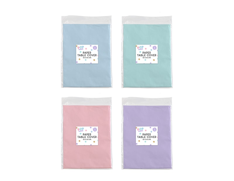 Wholesale Pastel Paper Table Cloths 3pk Wholesale Pastel Paper Table Cloths 3pk