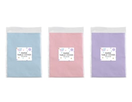 Wholesale Pastel Paper Table Cloths 3pk Wholesale Pastel Paper Table Cloths 3pk