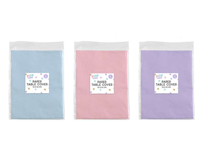 Wholesale Pastel Paper Table Cloths 3pk Wholesale Pastel Paper Table Cloths 3pk