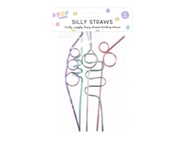 Wholesale Pastel Silly Straws 5pk Wholesale Pastel Silly Straws 5pk
