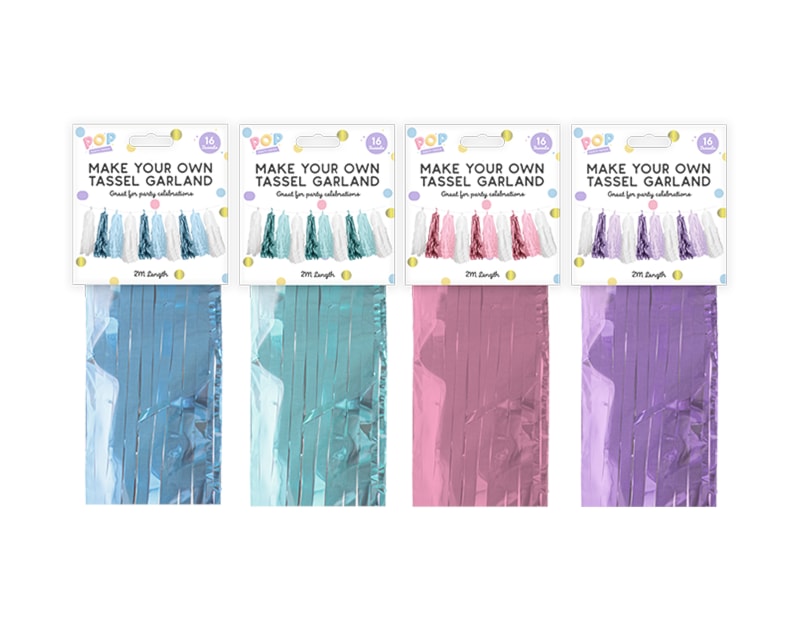 Wholesale Pastel DIY Tassel Garland 2M Wholesale Pastel DIY Tassel Garland 2M