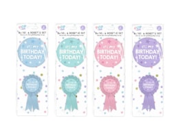 Wholesale Pastel Birthday Party Badge Set 2pcs