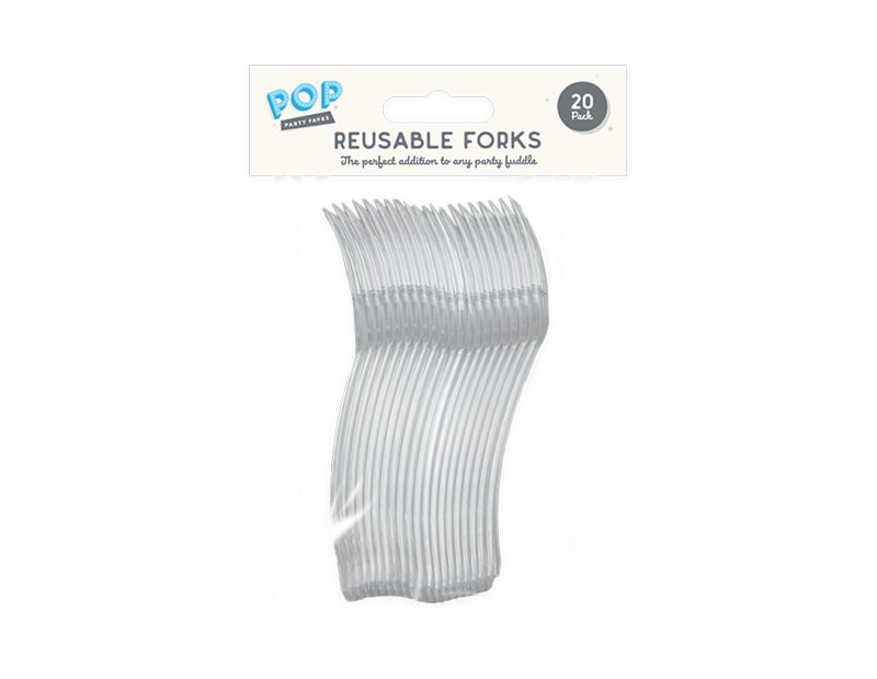 Wholesale Reusable Plastic Forks 20pk Wholesale Reusable Plastic Forks 20pk