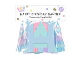 Wholesale Pastel Multicolor Happy Birthday Tassel Banner | Gem imports Ltd Wholesale Pastel Multicolor Happy Birthday Tassel Banner | Gem imports Ltd