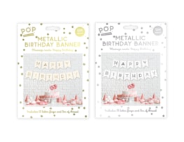Wholesale Metallic Foiled Card Happy Birthday Banner 5M Wholesale Metallic Foiled Card Happy Birthday Banner 5M