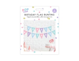 Wholesale Pastel Happy Birthday Flag Bunting 3M Wholesale Pastel Happy Birthday Flag Bunting 3M