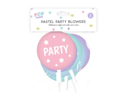 Wholesale Pastel Party Blowers 8pk