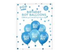 Wholesale Birthday Boy Balloons 20pk