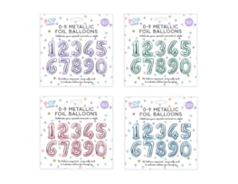 Wholesale 0-9 Pastel Foil Balloons