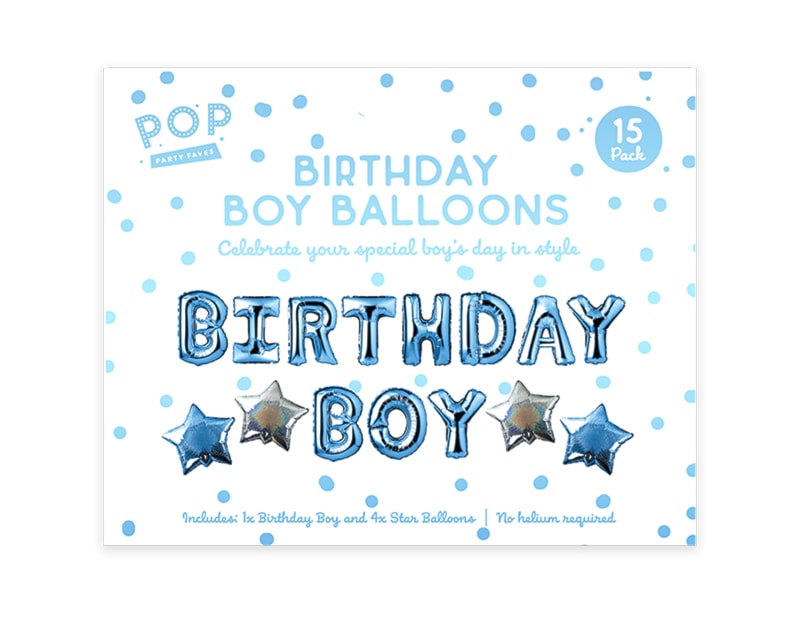 Wholesale Birthday Boy Balloon Pack Wholesale Birthday Boy Balloon Pack