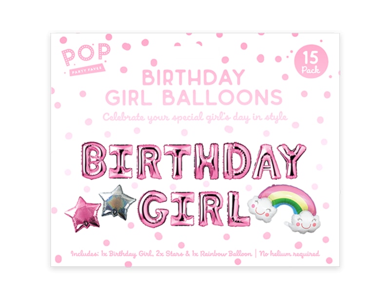 Wholesale Birthday Girl Balloon Pack Wholesale Birthday Girl Balloon Pack