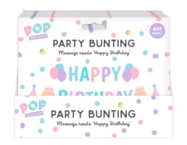 Wholesale Pastel Multicolour Happy Birthday Party Bunting CDU