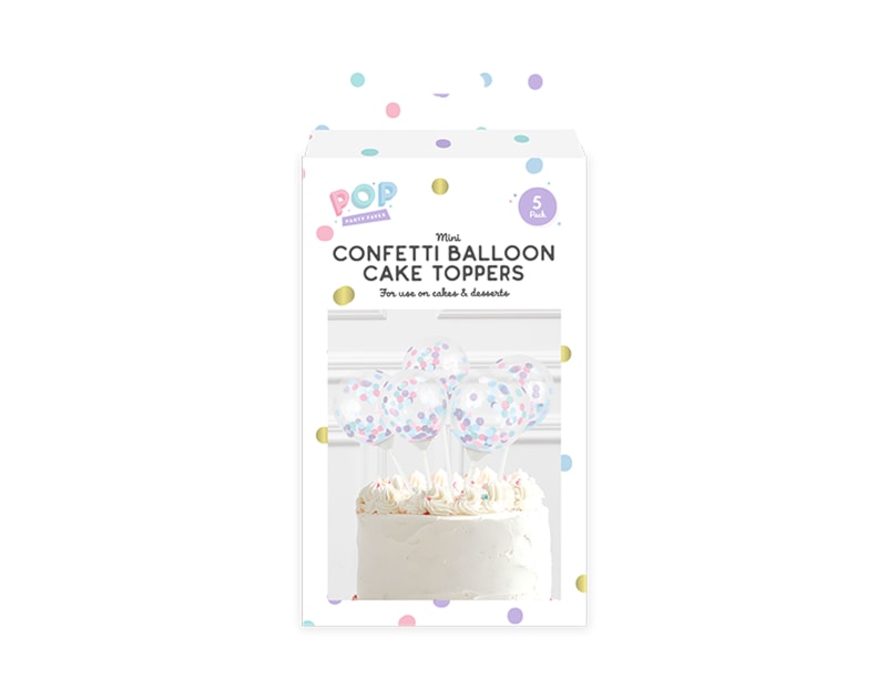 Wholesale Pastel Mini Confetti Balloon Cake Toppers Wholesale Pastel Mini Confetti Balloon Cake Toppers
