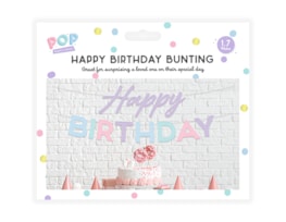Wholesale Pastel Happy Birthday Bunting