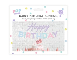 Wholesale Pastel Happy Birthday Bunting