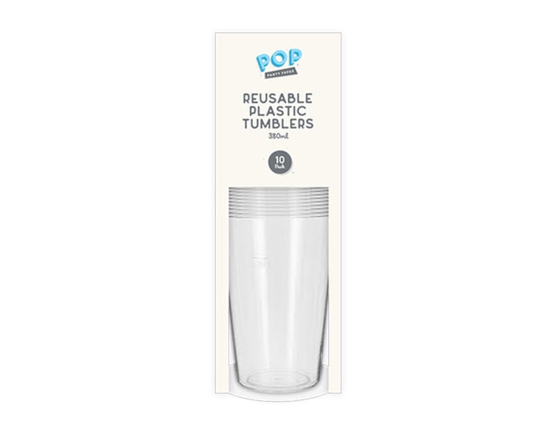 Wholesale Reusable Plastic Tumblers 380ml 10pk Wholesale Reusable Plastic Tumblers 380ml 10pk