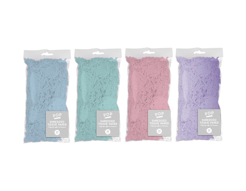 Wholesale Pastel Shredded Tissue Paper 25g Wholesale Pastel Shredded Tissue Paper 25g