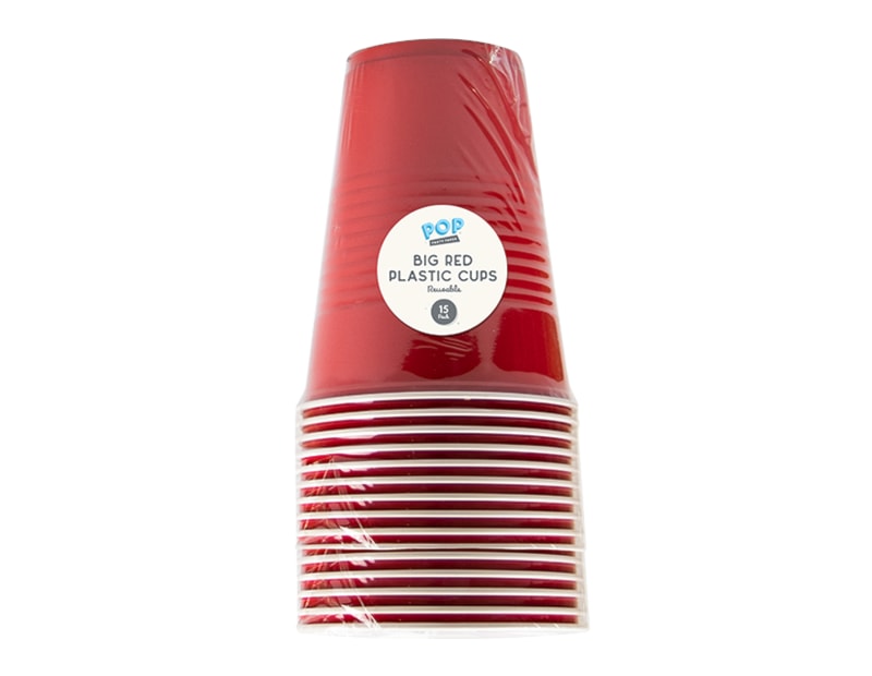 Wholesale Red Plastic Cup 18oz 15pk Wholesale Red Plastic Cup 18oz 15pk