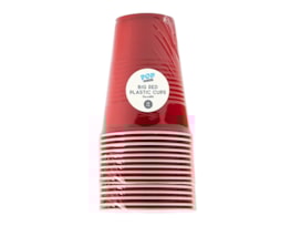 Wholesale Red Plastic Cup 18oz 15pk