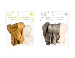 Wholesale Metallic Ombre Balloons 12pk