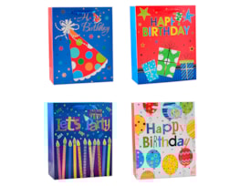 Wholesale Childrens Foiled Large Gift Bag 30x42x12cm Wholesale Childrens Foiled Large Gift Bag 30x42x12cm