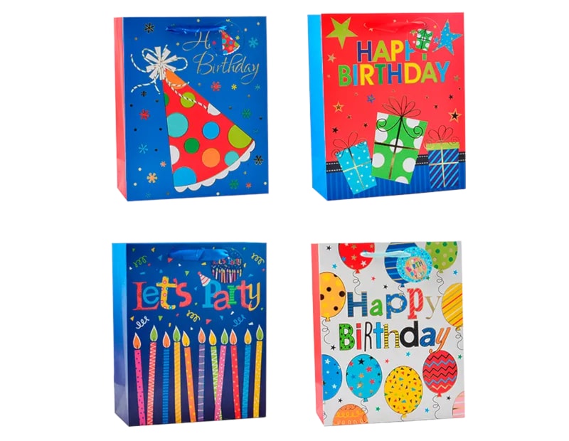 Wholesale Childrens Foiled Large Gift Bag 30x42x12cm Wholesale Childrens Foiled Large Gift Bag 30x42x12cm