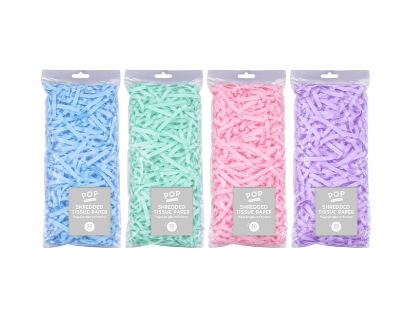 Wholesale Pastel Shredded Tissue Paper 50g Wholesale Pastel Shredded Tissue Paper 50g