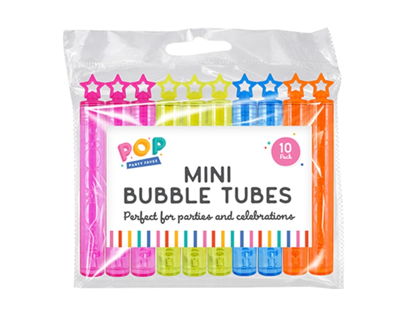 Wholesale Mini Bubble Tubes 10pk Wholesale Mini Bubble Tubes 10pk