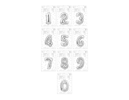 Wholesale Silver Number Balloons Wholesale Silver Number Balloons