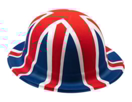 Union Jack Plastic Bowler Hat Union Jack Plastic Bowler Hat | Wholesale accessories Uk