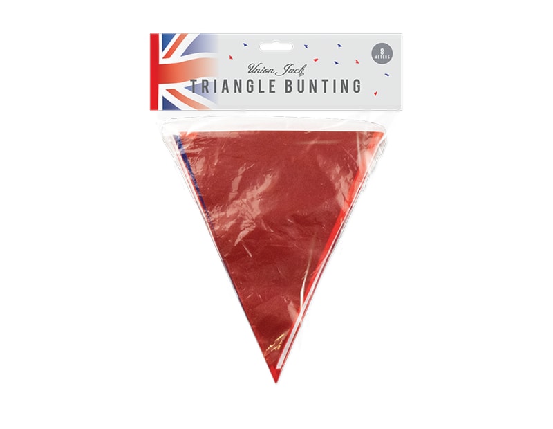 Union Jack PVC Solid Triangle Bunting 8m Union Jack PVC Solid Triangle Bunting 8m